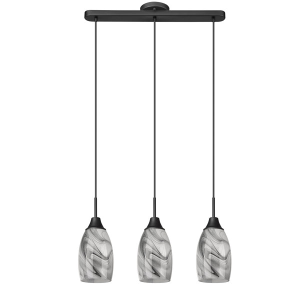 Orren Ellis 3 Light Kitchen Island Teardrop Pendant Wayfair Canada